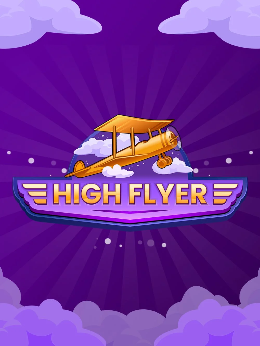 Tarjeta de juego aéreo con tema de vuelo y multiplicadores