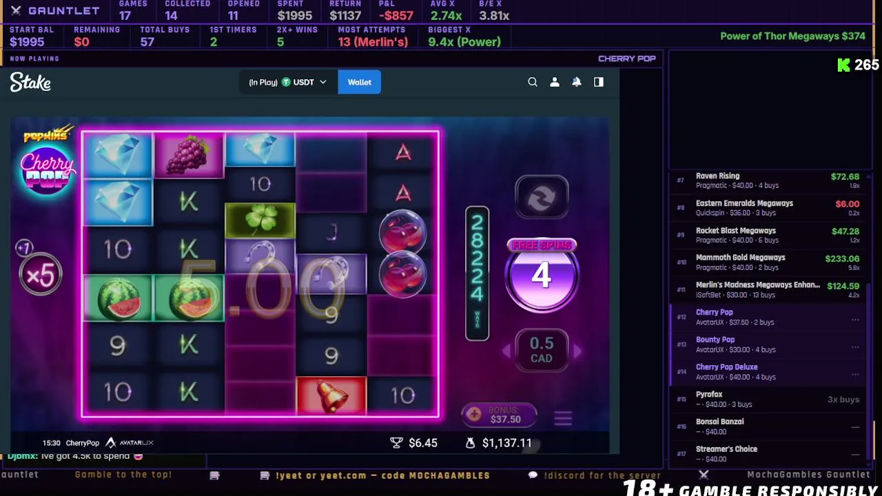 Tarjeta de slot con símbolos vibrantes y contraste cinematográfico